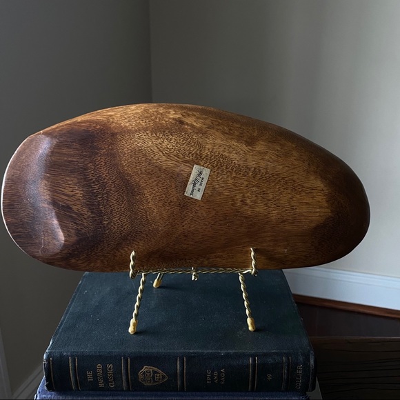 SOLD - Mid Century Monkey Pod Wooden Fruit - Picture 14 of 14